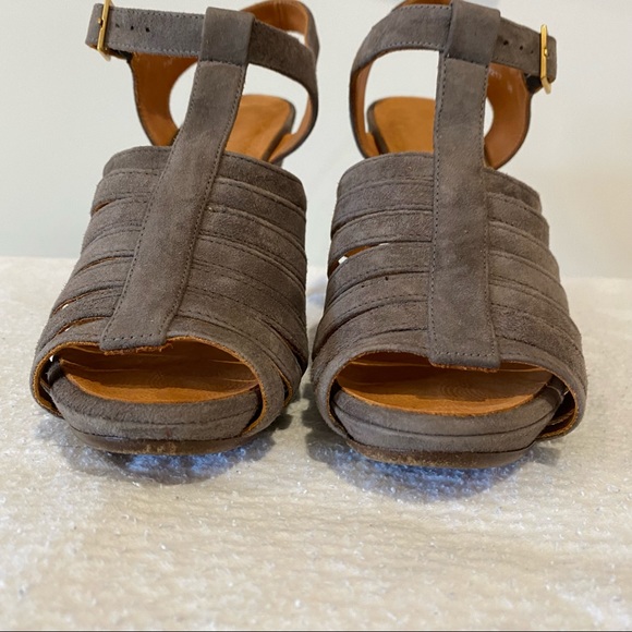 Chie Mihara strappy platform sandals in taupe. Sz 38. - Picture 3 of 9